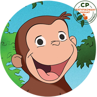 Opłatek na tort Ciekawski George