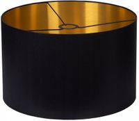 Abażur KLOSZ LAMPA CZARNO ZŁOTY/MIEDZIANY 30cm h20