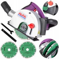 BRUZDOWNICA ELEKTRYCZNA DO BETONU FREZARKA ZESTAW NARZEDZIA TARCZE 3100 W