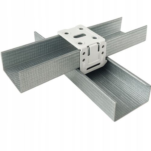 ŁĄCZNIK KRZYŻOWY DO PROFILI CD60 PŁYT GK SUFITÓW OCYNK MALOWANY 100sztuk na Arena.pl