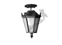 ZWIS NA HACZYKU J03 Z KLOSZEM ŻELIWNYM SPAWANYM ŻELIWNA LAMPA OGRODOWA RETRO ELEGANCKA DO OGRODU ZEWNĘTRZNA