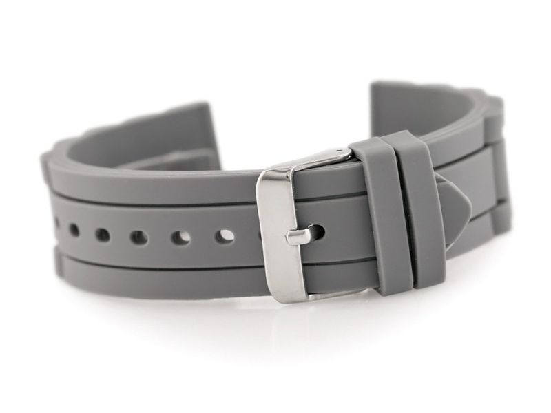 Pasek gumowy do zegarka 904T - karbowany - 20mm zdjęcie 1