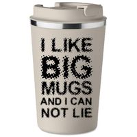 Kubek Termiczny Premium z Nadrukiem I LIKE BIG MUGS na kawę 350 ml KT_087