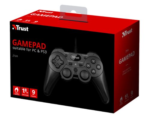 Przewodowy gamepad do PS3/PC TRUST ZIVA na Arena.pl