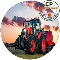 Opłatek na tort Traktor - Ciągnik