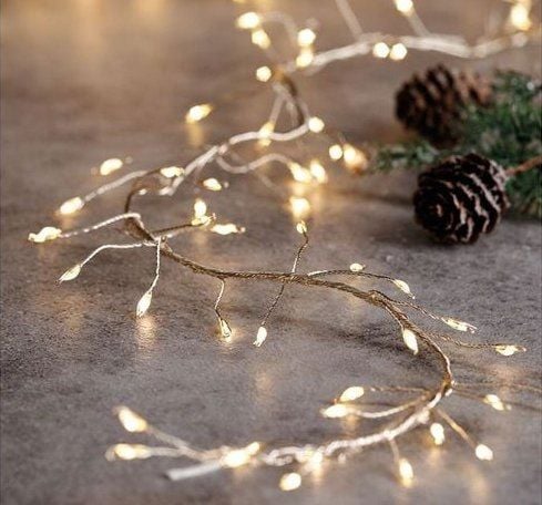 LAMPKI CHOINKOWE 900LED 18m CLUSTER RYŻ - Lampki Drucik BIAŁE CIEPŁE -GĘSTE na Arena.pl