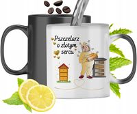 Kubek Magiczny Dla Pszczelarza Zmieniający Kolor Z Nadrukiem Ze Zdjęciem