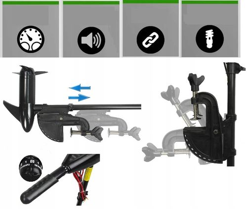 SILNIK ELEKTRYCZNY do łodzi pontonu 55 12V STORM na Arena.pl