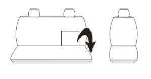 Pokrowce MIAROWE do Mercedes SPRINTER II VW CRAFTER 06-16r. 3-osobowy 1+2 zdjęcie 3