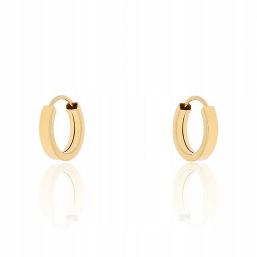 Złote kolczyki koła kółka gładkie 11 mm pr. 585 na Arena.pl