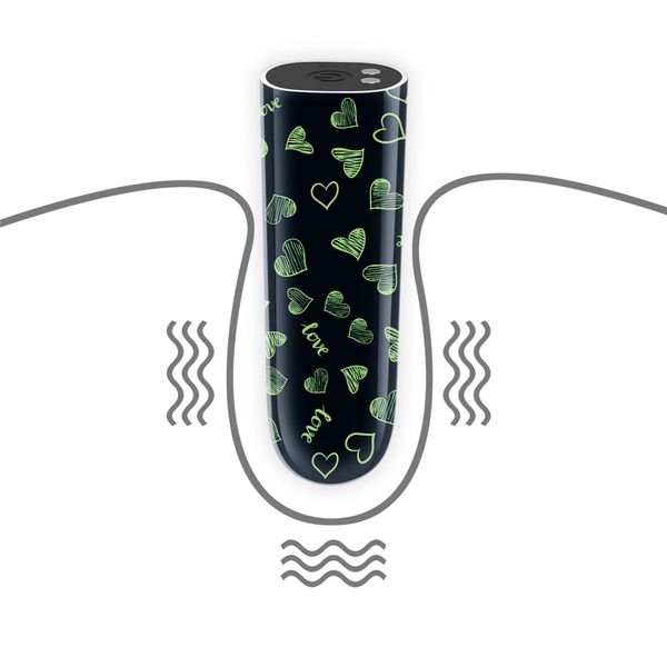 Rechargeable Glow-In-The-Dark Heart Massager zdjęcie 4
