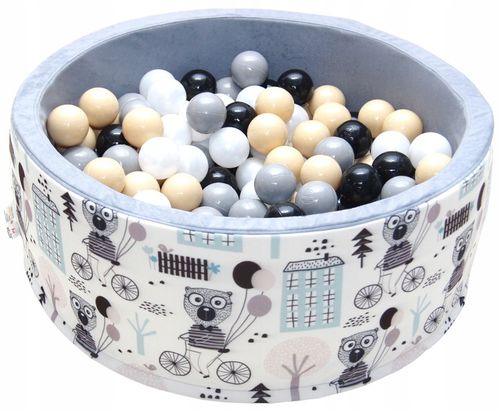 Suchy basen z piłkami kulkami 200szt dla dzieci piłeczkami 80x30 kojec na Arena.pl