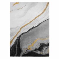 RUG/LU/ESTEMA/MARBLE/BLACK+GOLD/80x150