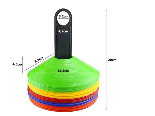 Pachołki treningowe Cones Mix 50 Sztuk 14373 na Arena.pl