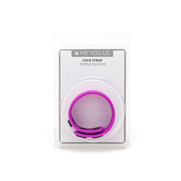 Me You Us Purple Silicone Cock Strap zdjęcie 1
