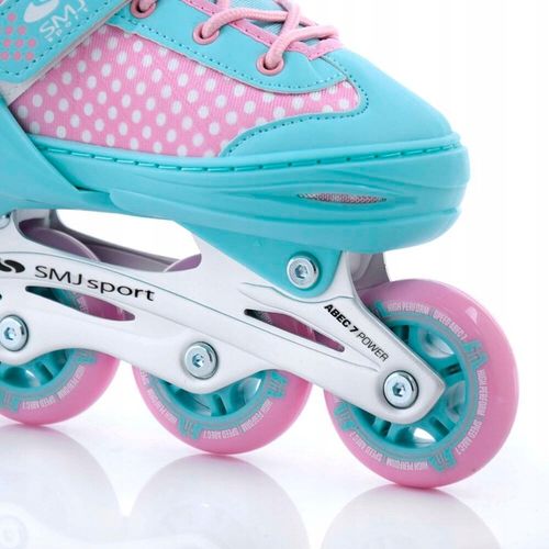 Łyżworolki wielosezonowe regulowane rolki + łyżwy damskie r. 38-41 SMJ Lily na Arena.pl