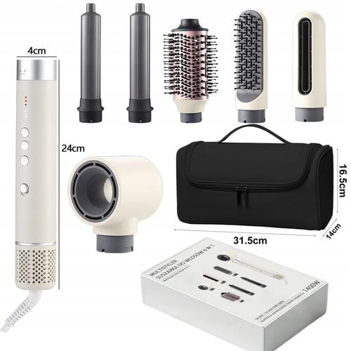 MOCNA SUSZARKA LOKÓWKA DO WŁOSÓW 6W1 3 PRĘDKOŚC Z JONIZACJA 1400W na Arena.pl