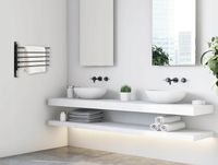 WIESZAK UCHWYT NA RĘCZNIKI OBROTOWY ŁAZIENKOWY ŚCIENNY CZARNY 5 RAMION LOFT