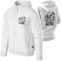 Bluza z kapturem HELIKON Old School Fullzip Rozpinana Light Grey Melanż L