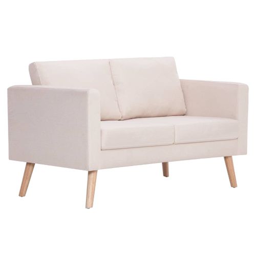 Sofa 2-Osobowa, Materiałowa, Kremowa na Arena.pl