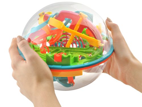 Inteligentna Kula Labirynt 3D Tor Kulkowy 138 Etap 4672 na Arena.pl