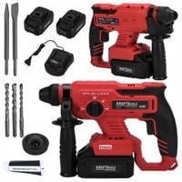 Młot udarowy sds plus 3j akumulatorowy 21v 2 x 4ah kraft&dele KD3191