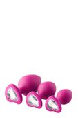 Zestaw 3X Korek Analny Ozdobny Diament Sex Plug