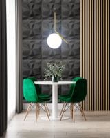 Kasetony sufitowe panele ścienne 3D CZARNE Bursztyn 2m2 / 8 szt. Deccart