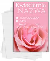 ulotki A6 reklamowe firmowe 1000 szt różne wzory KWIACIARNIA TWOJA NAZWA