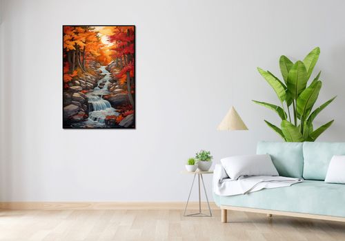 Plakat 70x100cm Jesienne Wodospady na Arena.pl