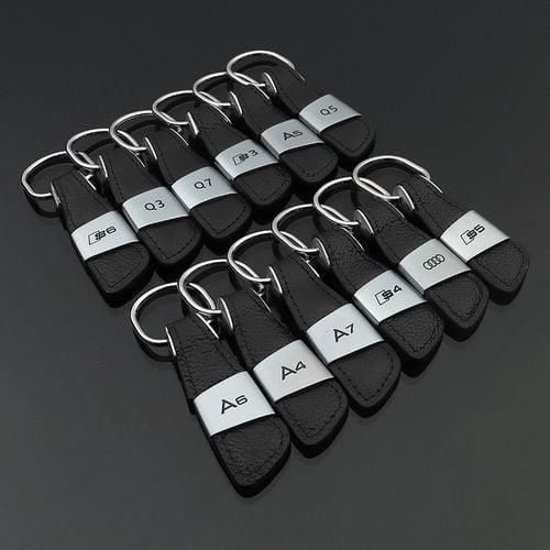 Brelok Do Kluczy - Zawieszka - MERCEDES - Skóra (Czarny) na Arena.pl