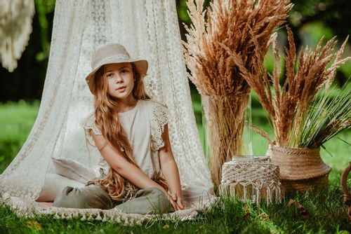 Jamiks Jade kapelusz na lato z dużym rondem len beżowy 46-48 na Arena.pl