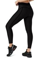 Legginsy Damskie Sportowe z Wysokim Stanem Kryjące Czarne Rozmiar M