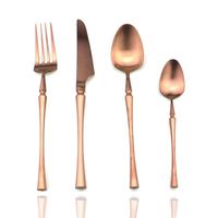 Zestaw Sztućców - NEW DESIGN - 24 Szt - Okazja! Różowe Złoto 24 Szt