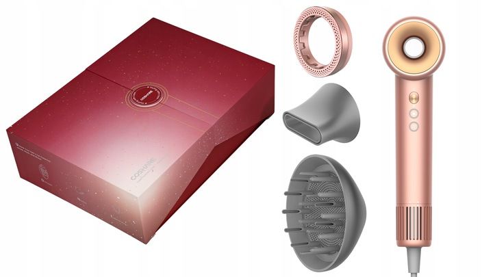 Mocna Suszarka do Włosów COSHARE EssenceRing SuperFlow1 PRO Jonizacja 1600W zdjęcie 8