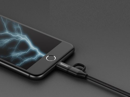 Kabel 2w1 micro USB +Lightning Iphone Baseus Yiven na Arena.pl