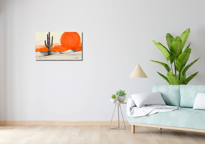 Obraz 70x40cm Kaktus Saguaro zdjęcie 2