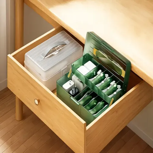 Organizer na kable i ładowarki elektronikę skrzynka wędkarska na Arena.pl