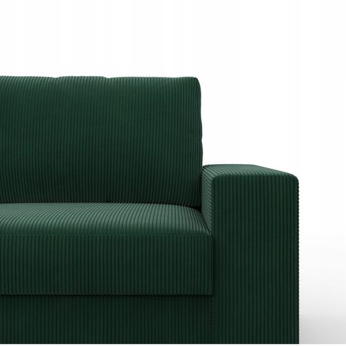 NAROŻNIK VELANO CIEMNY ZIELONY Rogówka KANAPA Rozkładana z Funkcją Spania na Arena.pl