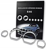 CHROMOWANE RAMKI NA LICZNIK BMW E46 1998-2006 NA ZEGARY