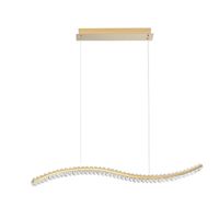 Złota lampa wisząca Bauta stylowy zwis LED 40W nad stół