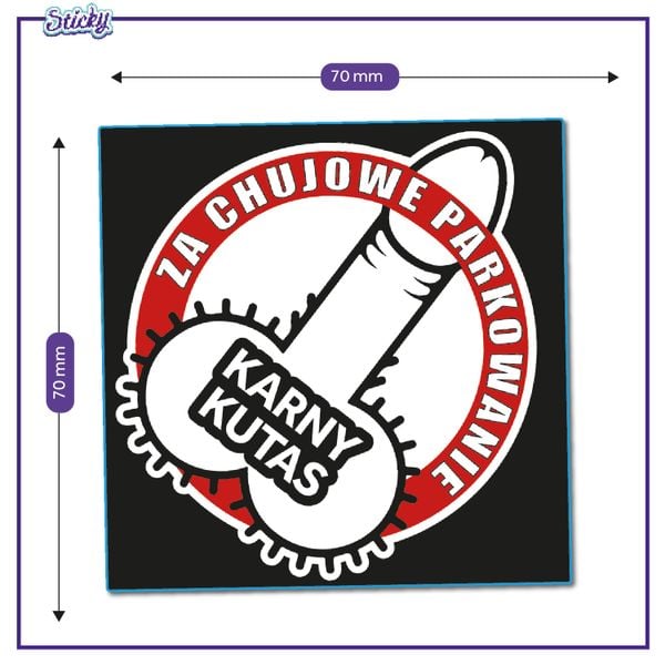 KARNE NAKLEJKI TRUDNOZRYWALNE ZA PARKOWANIE wlepki na samochód zdjęcie 3