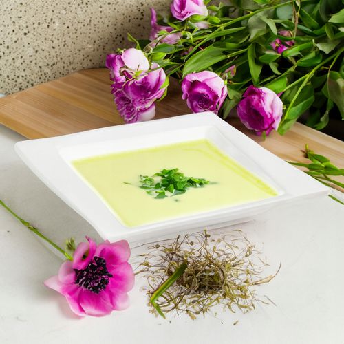 TALERZ OBIADOWY GŁĘBOKI KWADRATOWY 20,5CM VIVA PORCELANOWY DO ZUPY MAKARONU na Arena.pl