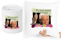 Jarosław Kaczyński Zestaw Poduszka + Skarbonka Z Nadrukiem Ze Zdjęciem