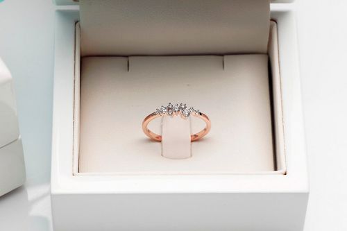 Emaga Złoty pierścionek PRD5400 - Diament na Arena.pl