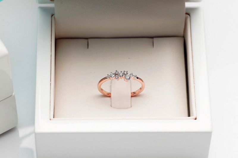 Emaga Złoty pierścionek PRD5400 - Diament zdjęcie 7