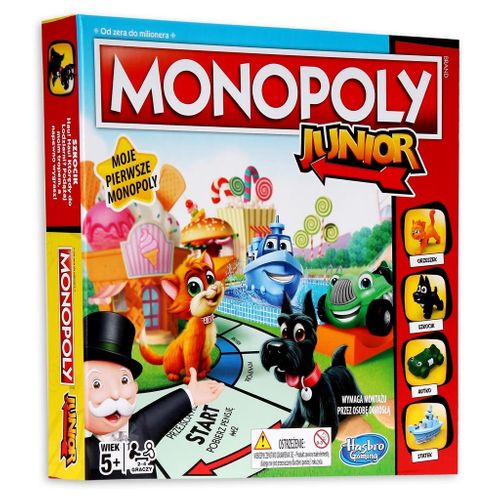 MONOPOLY JUNIOR GRA EKONOMICZNA HASBRO A6984 PL na Arena.pl