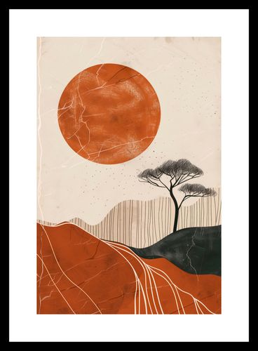 Plakat 20x30cm Afrykański Zachód Słońca na Arena.pl
