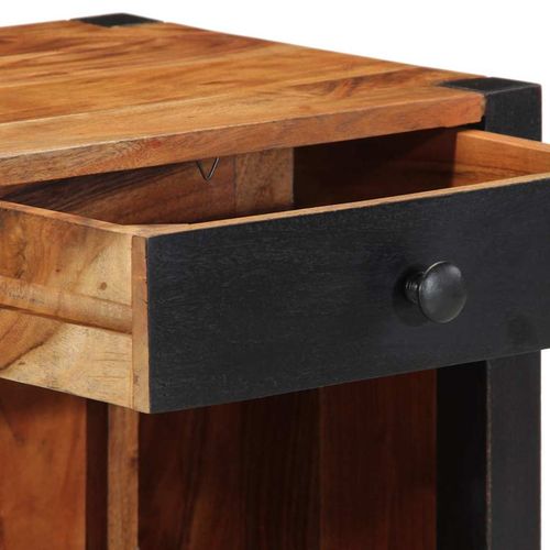 Szafka Nocna 2 pcs Brązowy 40 x 35 x 50 cm lite drewno akacjowe na Arena.pl