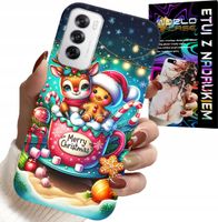 ETUI DO OPPO RENO12 5G - RENIFER Z PIERNIKIEM MERRY CHRISTMAS